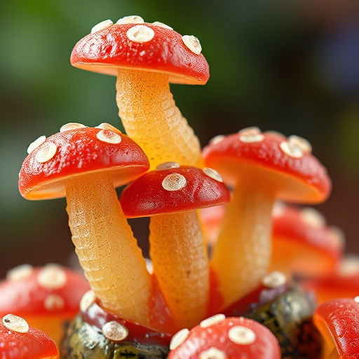 Stacked Magic Mushroom Gummies Macro