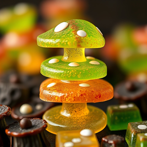 Stacked Magic Mushroom Gummies Macro