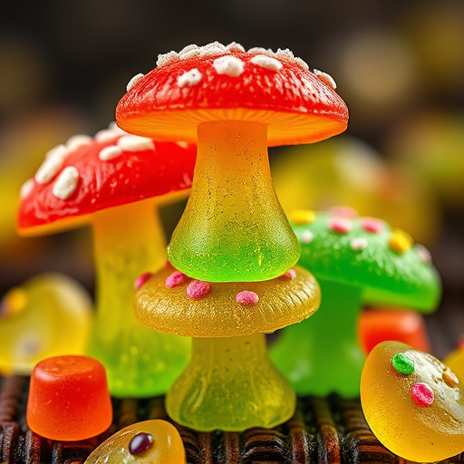 Stacked Magic Mushroom Gummies Macro