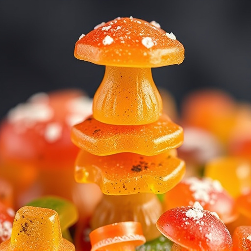 Stacked Magic Mushroom Gummies Macro
