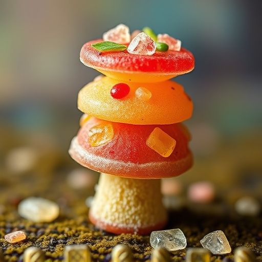 Stacked Magic Mushroom Gummies Macro