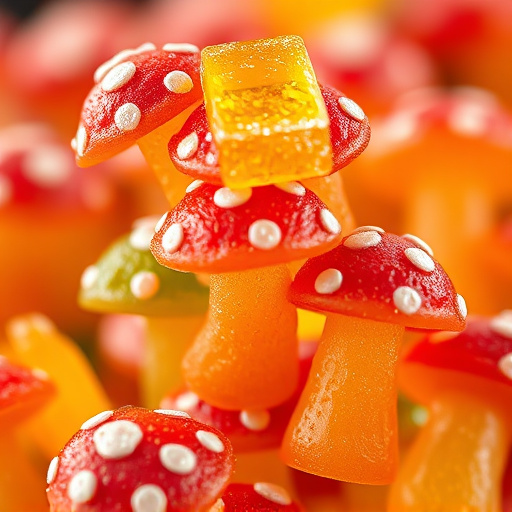 Stacked Magic Mushroom Gummies Macro