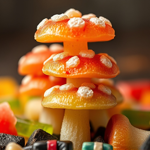 Stacked Magic Mushroom Gummies Macro