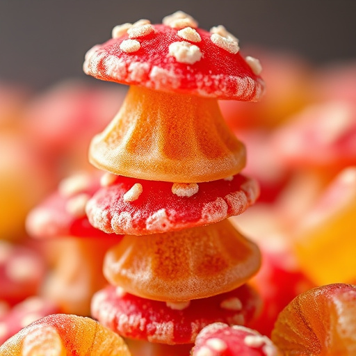 Stacked Magic Mushroom Gummies Macro