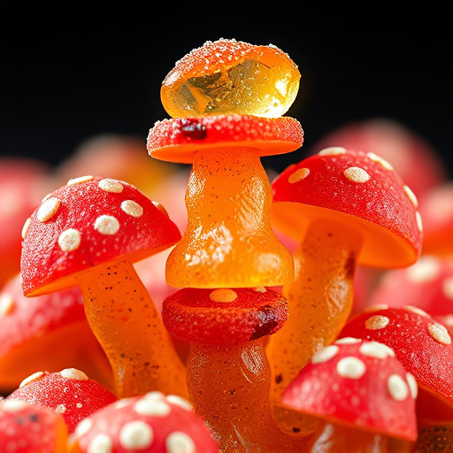 Stacked Magic Mushroom Gummies Macro