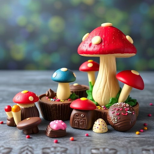 Vibrant Magic Mushroom Chocolates Collection