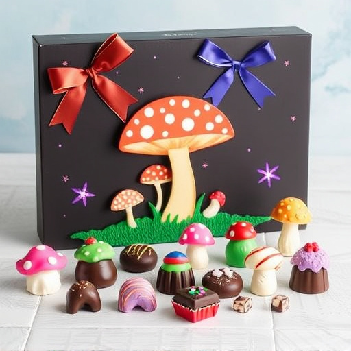 Vibrant Magic Mushroom Chocolates Collection