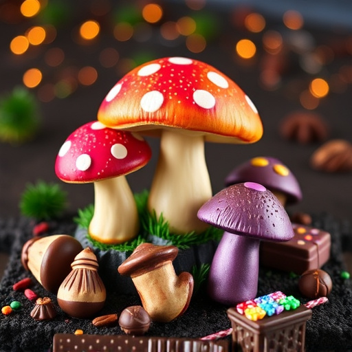Vibrant Magic Mushroom Chocolates Collection