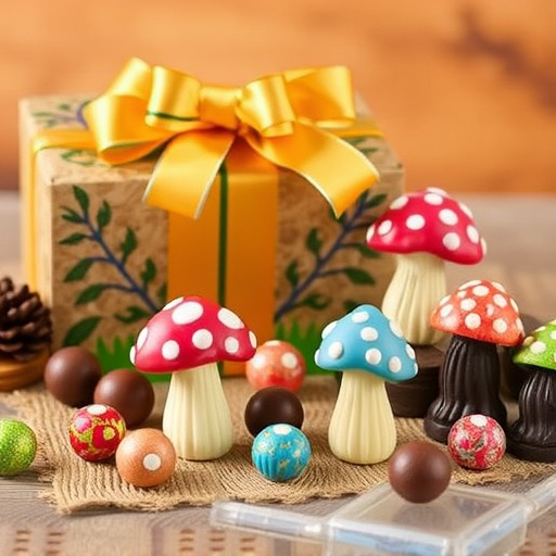 Vibrant Magic Mushroom Chocolates Collection