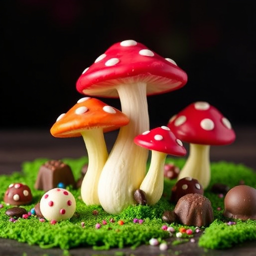 Vibrant Magic Mushroom Chocolates Collection