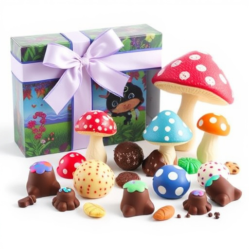 Vibrant Magic Mushroom Chocolates Collection