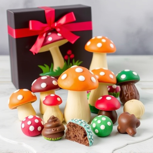 Vibrant Magic Mushroom Chocolates Collection