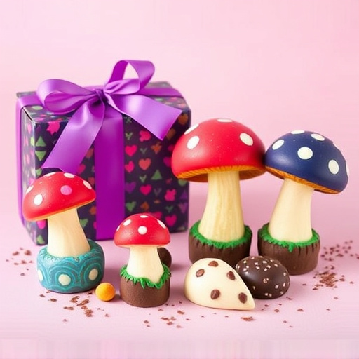 Vibrant Magic Mushroom Chocolates Collection