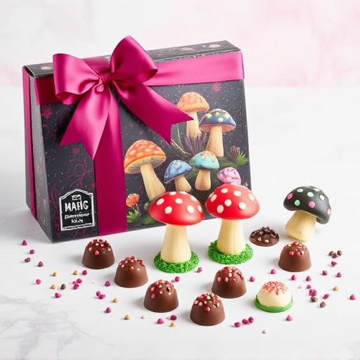 Vibrant Magic Mushroom Chocolates Collection