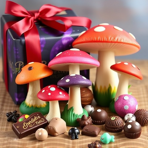Vibrant Magic Mushroom Chocolates Collection