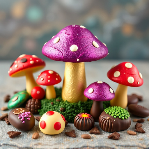 Vibrant Magic Mushroom Chocolates Collection