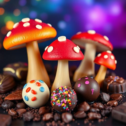 Vibrant Magic Mushroom Chocolates Collection