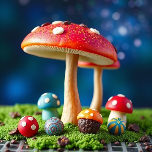 Vibrant Magic Mushroom Chocolates Collection