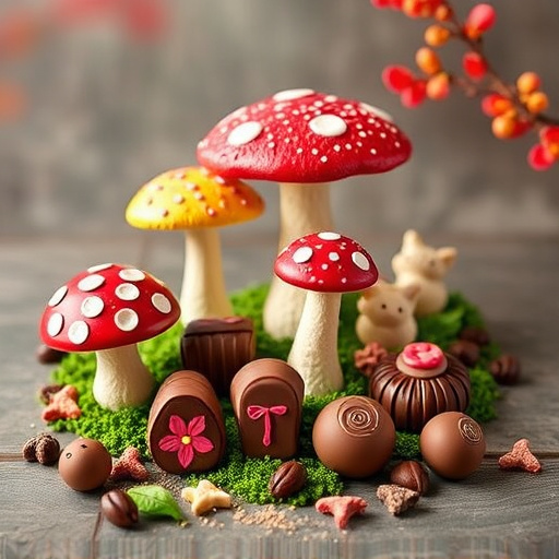 Vibrant Magic Mushroom Chocolates Collection