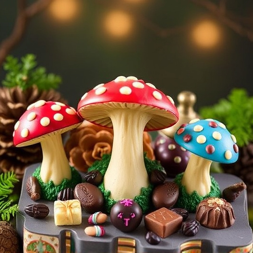 Vibrant Magic Mushroom Chocolates Collection