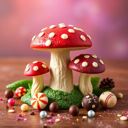 Vibrant Magic Mushroom Chocolates Collection
