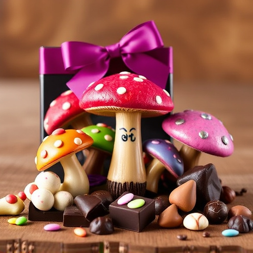Vibrant Magic Mushroom Chocolates Collection