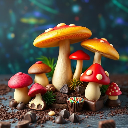 Vibrant Magic Mushroom Chocolates Collection