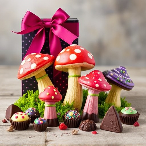 Vibrant Magic Mushroom Chocolates Collection