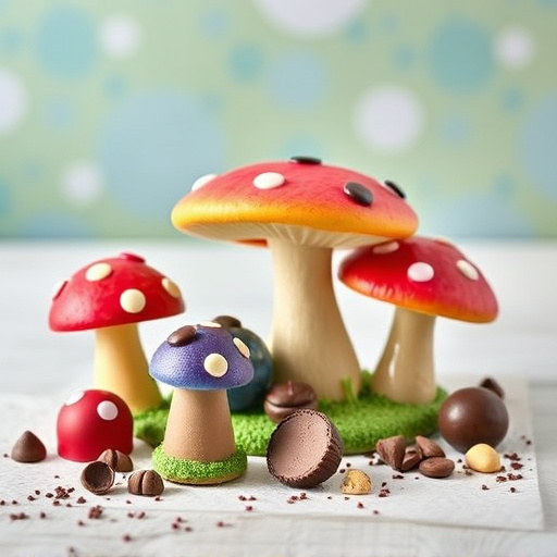 Vibrant Magic Mushroom Chocolates Collection