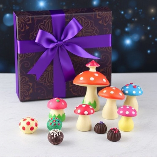 Vibrant Magic Mushroom Chocolates Collection