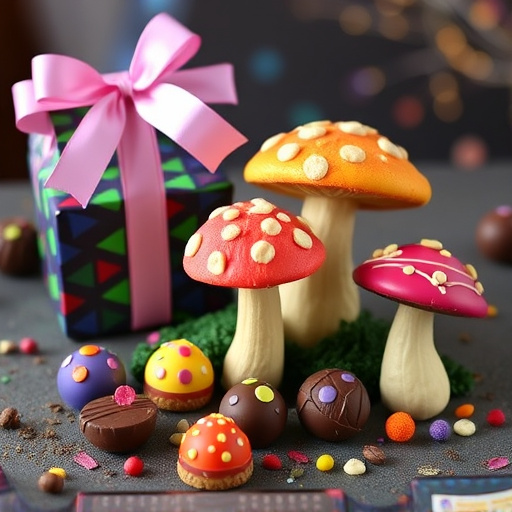 Vibrant Magic Mushroom Chocolates Collection