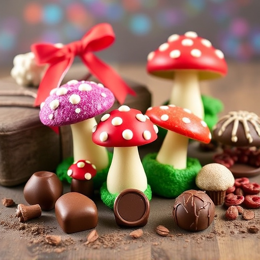 Vibrant Magic Mushroom Chocolates Collection