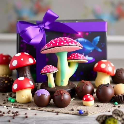 Vibrant Magic Mushroom Chocolates Collection
