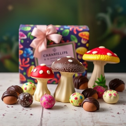 Vibrant Magic Mushroom Chocolates Collection