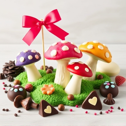 Vibrant Magic Mushroom Chocolates Collection