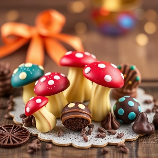 Vibrant Magic Mushroom Chocolates Collection