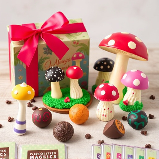 Vibrant Magic Mushroom Chocolates Collection