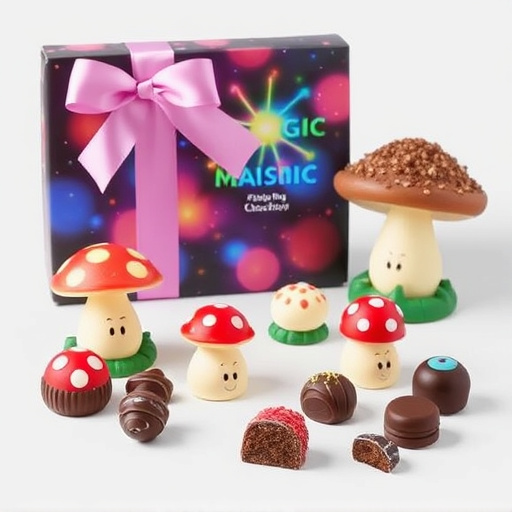 Vibrant Magic Mushroom Chocolates Collection