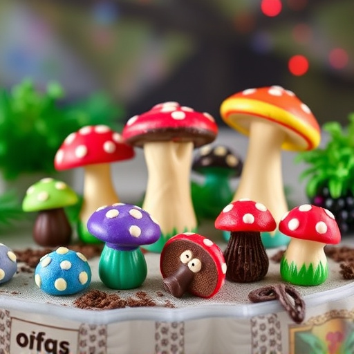 Vibrant Magic Mushroom Chocolates Collection