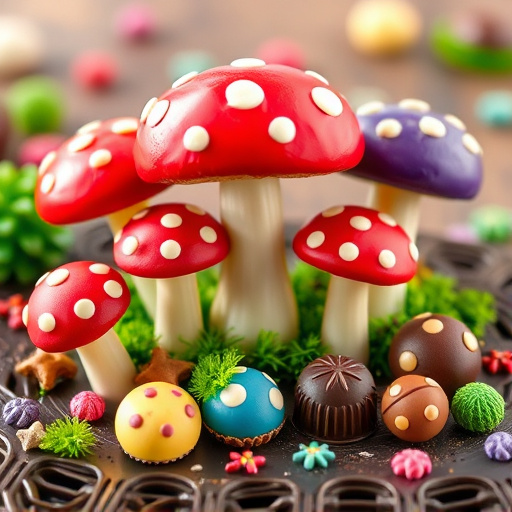 Vibrant Magic Mushroom Chocolates Collection
