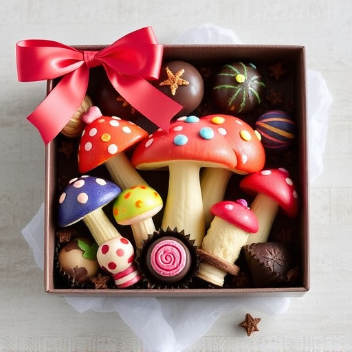 Vibrant Magic Mushroom Chocolates Collection