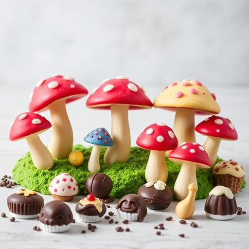 Vibrant Magic Mushroom Chocolates Collection