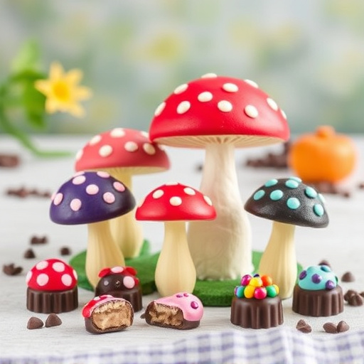 Vibrant Magic Mushroom Chocolates Collection