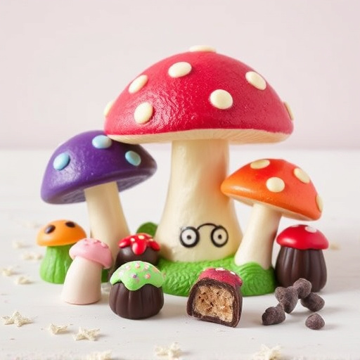 Vibrant Magic Mushroom Chocolates Collection