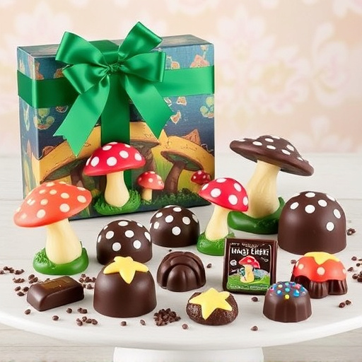 Vibrant Magic Mushroom Chocolates Collection
