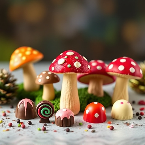 Vibrant Magic Mushroom Chocolates Collection
