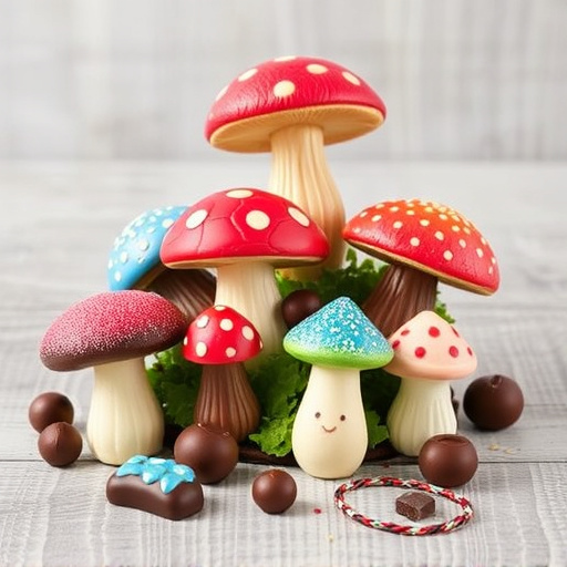 Vibrant Magic Mushroom Chocolates Collection