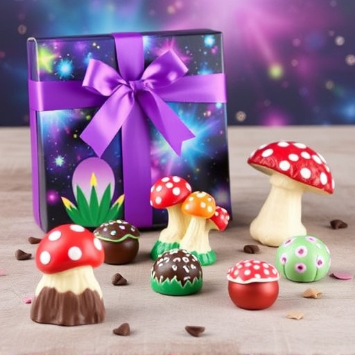 Vibrant Magic Mushroom Chocolates Collection