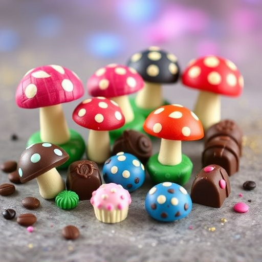 Vibrant Magic Mushroom Chocolates Collection
