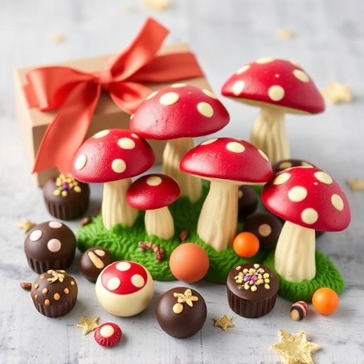 Vibrant Magic Mushroom Chocolates Collection